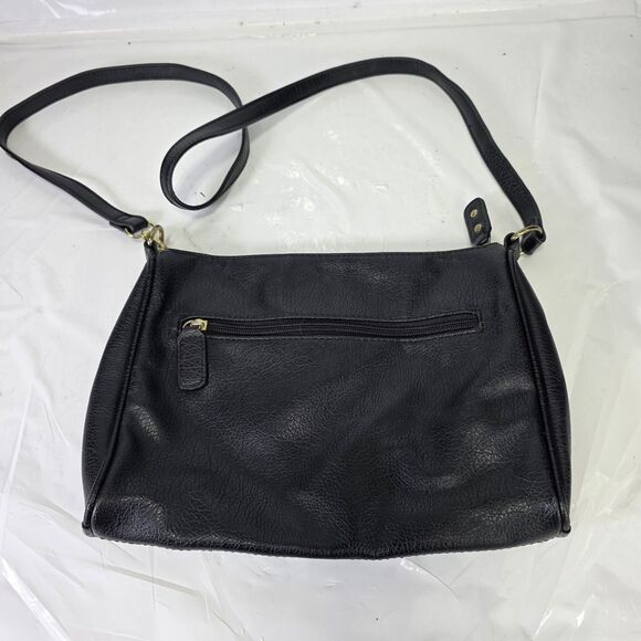 Nicole Miller Black Mobile Phone Pocket Clutch Purse 2 Zippered Pockets - Picture 5 of 7